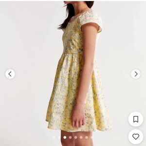 Abercrombie Kids Yellow and Blue Floral Top